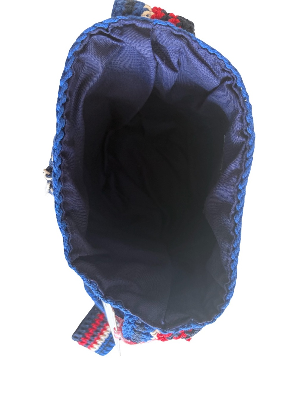 NWT Vineyard Vines Crochet Lobster Bucket Shoulder Bag Americana Red White Blue - Picture 9 of 13